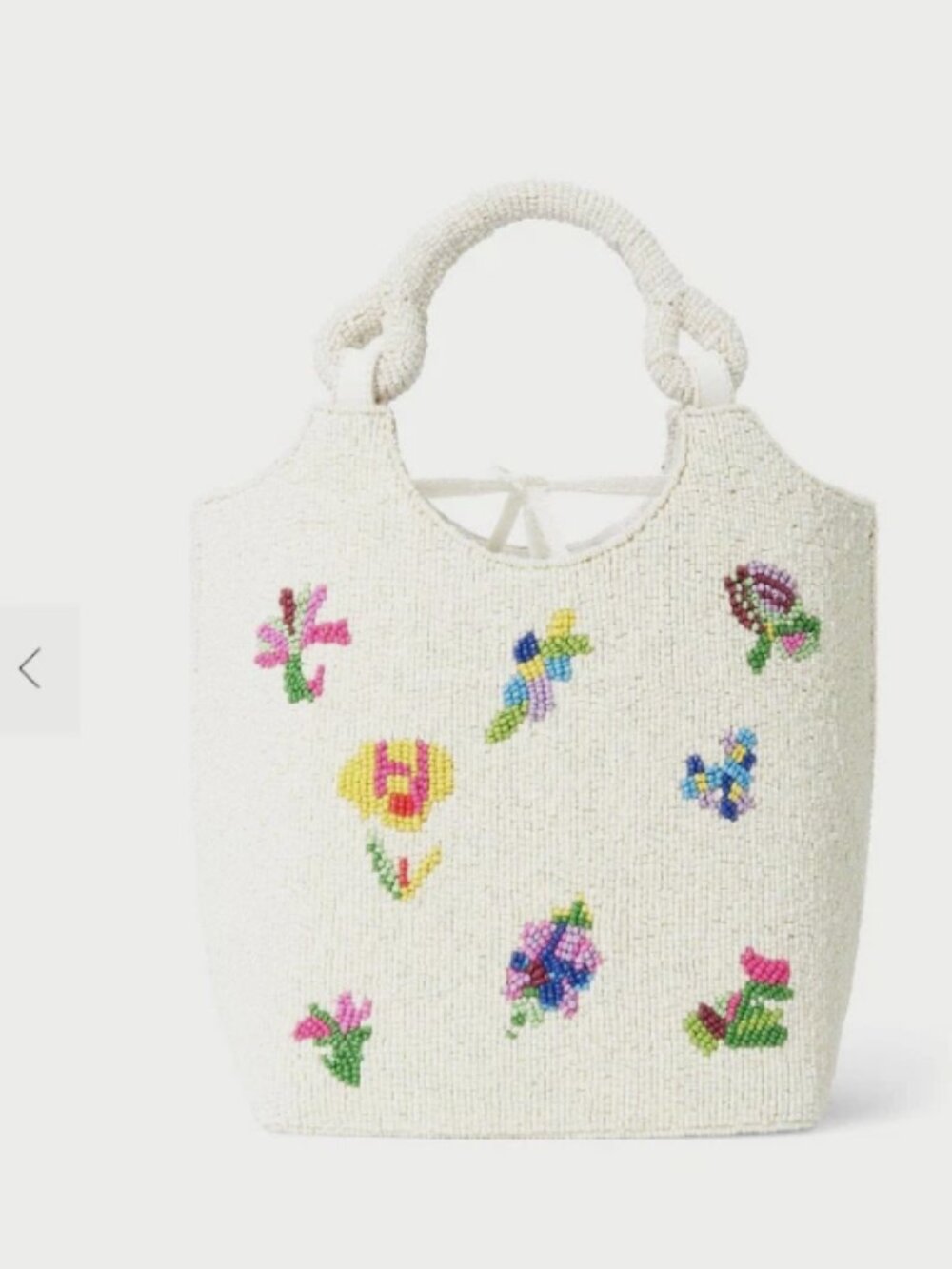 STAUD Beaded Cote FIRST BLOOM DAY Bag MSRP$395 Timeless Chic - Picture 14 of 16